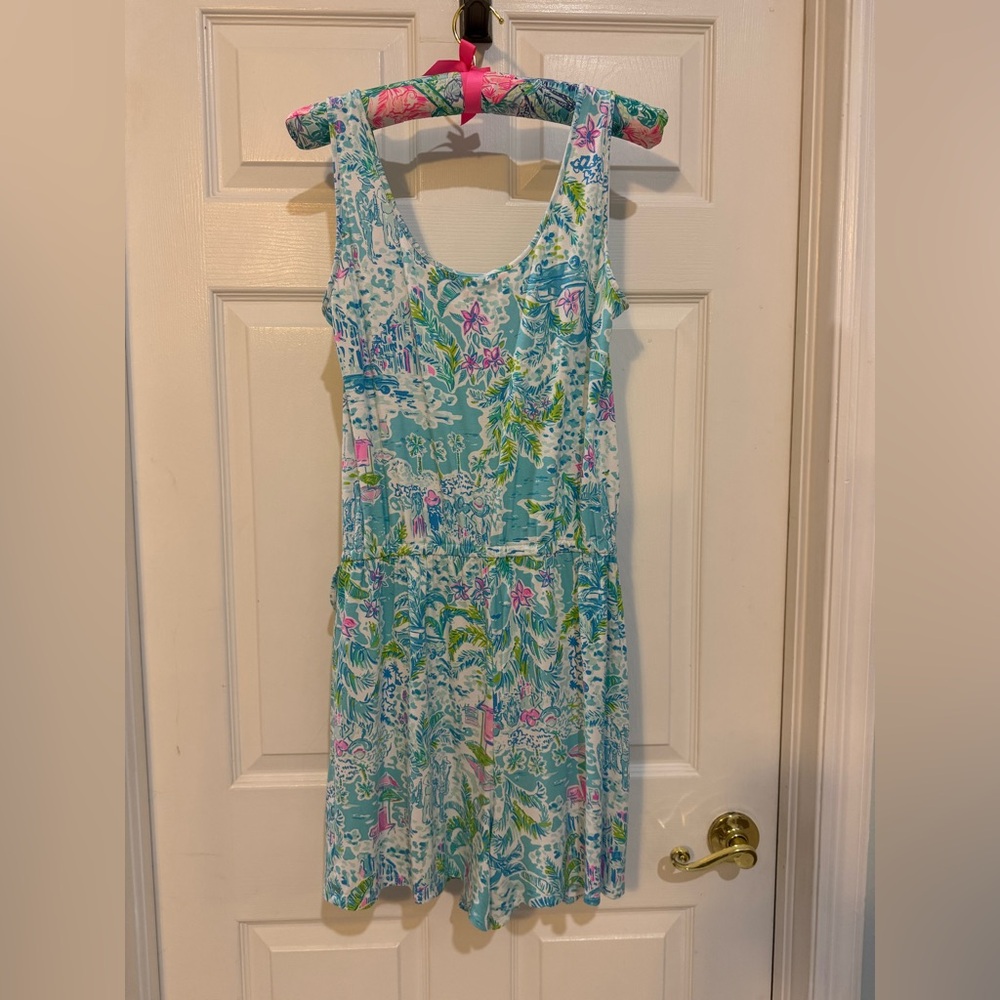 🦩🌴Lilly Pulitzer Analee Romper~What a Lovely Place EUC🦩🌴 - Picture 4 of 16
